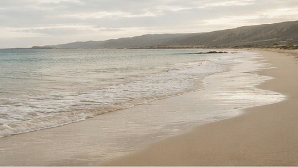 L'océan à Fuerteventura, horizon calme